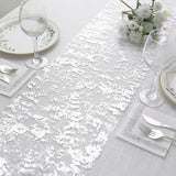 2 Pieces Silver Table Runner Metallic Glitter Table Cloths - 12 x 108 Inch - Chic Decor for Minimalist Weddings