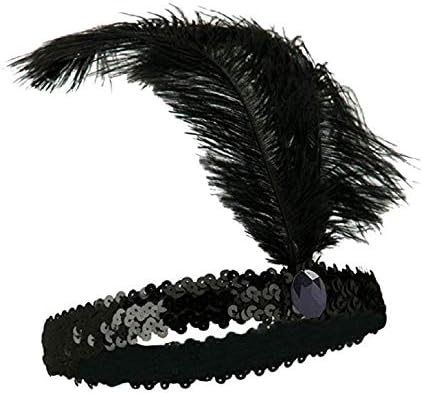 12 Pcs Elegant Feather Headpieces - Perfect for Gatsby Wedding & Vintage Themed Events