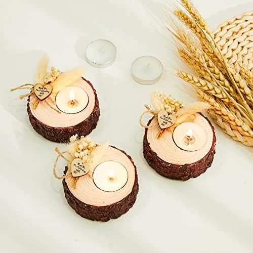 50 Pcs Elegant Wedding Favors Candle Holders - Minimalist Design for Guest Appreciation