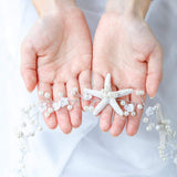 Starfish Bride Wedding Hair Vine - Pearl Bridal Headpiece for Beach Wedding Elegance