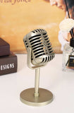 4 Pcs Retro Microphone Props - Vintage Plastic Fake Microphones for Gatsby Wedding Decor