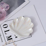 Elegant 5x5 Shell Ceramic Ring Holder - Perfect Wedding & Bridal Shower Gift