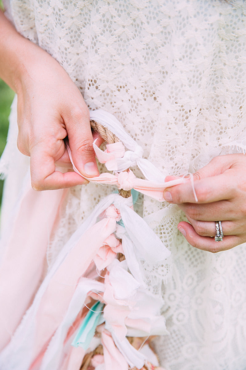 Versatile Lace Backdrop Garland - Perfect for Boho & Beach Weddings, Baby Showers, and Gender Reveals