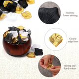 1,600 Pcs Artificial Silk Rose Petals in Gold, White, Black - Elegant Flower Decor for Gatsby Wedding