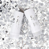 Sparkle and Bash 20 Pack Silver Foil Wedding Confetti Shakers - Elegant Bulk Decor for Minimalist Weddings