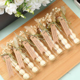 24 Pcs Clear Glass Candy Tubes - Elegant Bulk Jar Favors for Wedding Guest Gifts