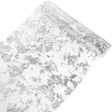 2 Pieces Silver Table Runner Metallic Glitter Table Cloths - 12 x 108 Inch - Chic Decor for Minimalist Weddings