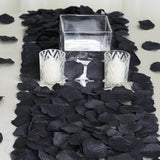 3000 Pcs Black Silk Rose Petals Set - Luxurious Decor for Weddings and Special Occasions