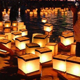 20 PCS Biodegradable Floating Water Candle Lanterns - 5.9 Inch - Eco-Friendly Wedding & Event Decor