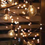 25Ft Globe LED String Lights with 25 Clear Bulbs - Perfect Illumination for Minimalist Wedding Decor