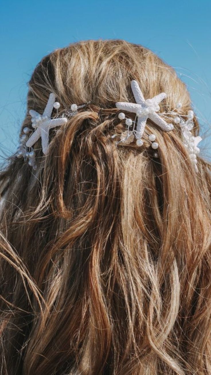 Starfish Bride Wedding Hair Vine - Pearl Bridal Headpiece for Beach Wedding Elegance