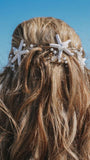 Starfish Bride Wedding Hair Vine - Pearl Bridal Headpiece for Beach Wedding Elegance