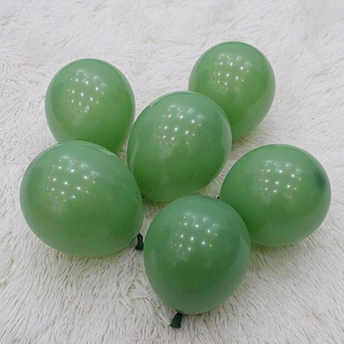 Sage Green and Apricot Balloons Garland - Soft and Elegant Decor for Sophisticated Celebrations