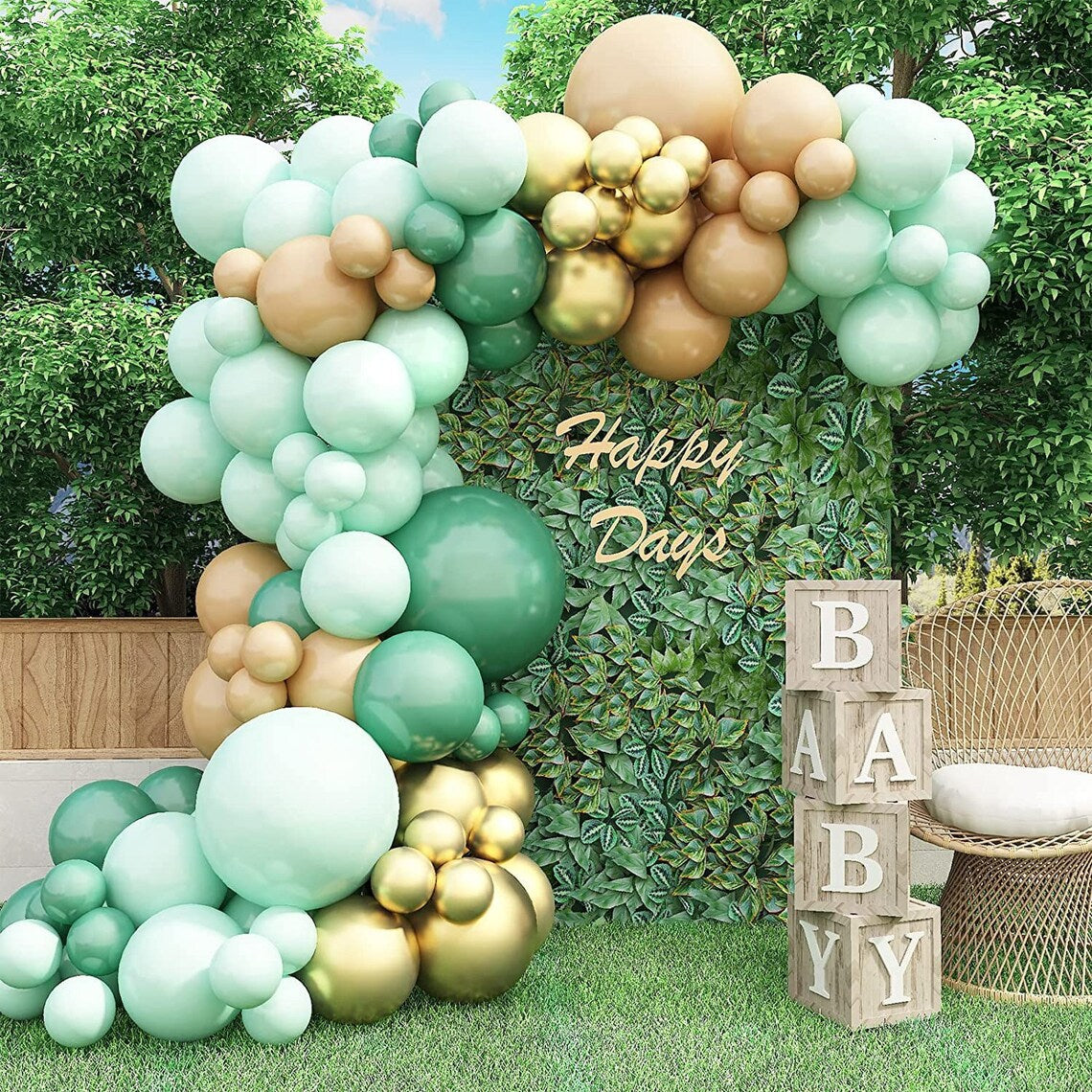 Boho Pastel Balloons Garland - Dreamy and Elegant Decor for Stylish Celebrations!