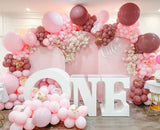 Blush & Rose Gold Elegance Balloon Arch Kit – Perfect for Chic Celebrations