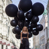 Large Black Balloons - Sophisticated and Bold Decor for Impactful Celebrations!